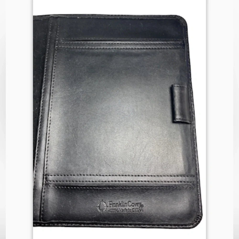 Franklin Covey 23994 Basic Slim Cover Black Open Cover Wirebound Planner